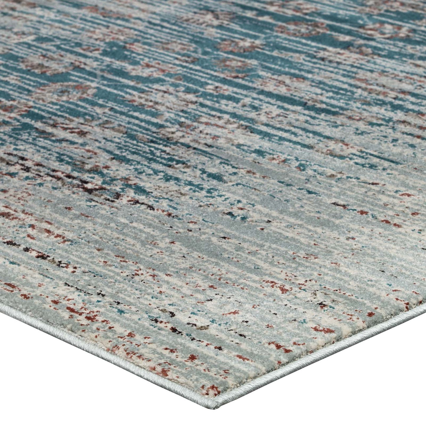 Hesper Distressed Contemporary Floral Lattice 5x8 Area Rug by Modway