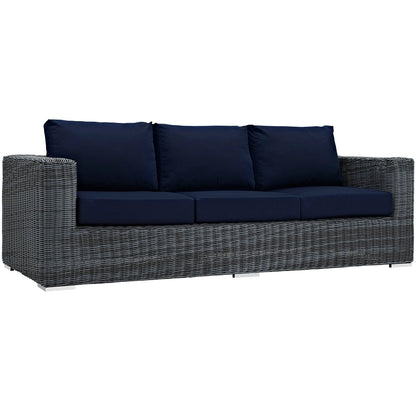 Summon 3 Piece Outdoor Patio Sunbrella¨ Sectional Set by Modway