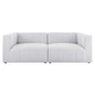 Bartlett 2-Piece Upholstered Fabric Loveseat by Modway