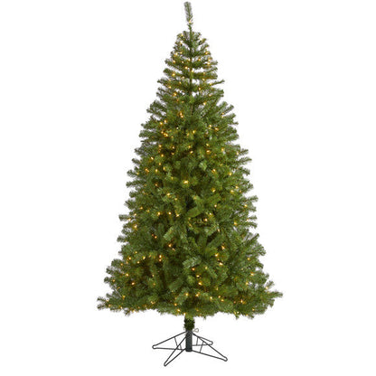 7' Springfield Artificial Christmas Tree w 400 Warm Clear Lights