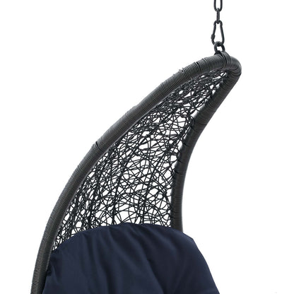 Landscape Hanging Chaise Lounge Outdoor Patio Swing Chair by Modway