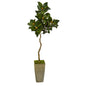 63" Magnolia Artificial Tree In Green Planter 9670 By Nearly Natural
