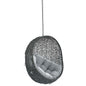 Hide Sunbrella¨ Fabric Swing Outdoor Patio Lounge Chair Without Stand by Modway