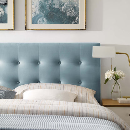 Emily Biscuit Tufted Performance Velvet King Headboard by Modway
