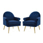 Revive Performance Velvet Armchair Set of 2 by Modway