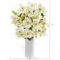 Nearly Natural 21" Anemone Artificial Arrangement In White Vase 1905-CR