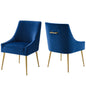 Discern Upholstered Performance Velvet Dining Chair Set of 2 by Modway