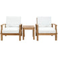 Marina 3 Piece Outdoor Patio Teak Set by Modway