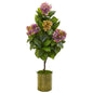 51"  Hydrangea Artificial Plant in Metal Planter