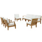 Marina 8 Piece Outdoor Patio Teak Set by Modway