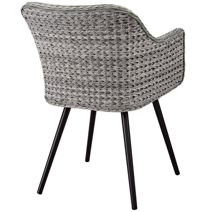 Endeavor Outdoor Patio Wicker Rattan Dining Armchair by Modway