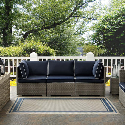 Rim Solid Border Indoor and Outdoor 5x8 Area Rug by Modway