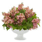 Lilac Artificial Arrangement in White Vase