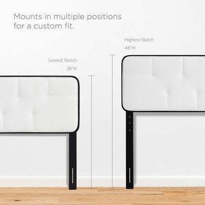 Collins Tufted Fabric and Wood Twin Headboard by Modway