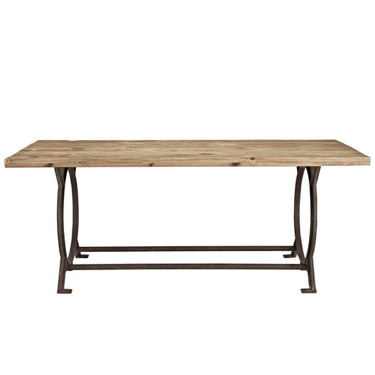 Effuse Rectangle Wood Top Dining Table by Modway