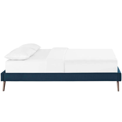 Loryn Fabric Full Bed Frame with Round Splayed Legs by Modway