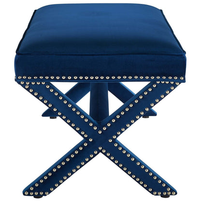 Rivet Performance Velvet Bench by Modway