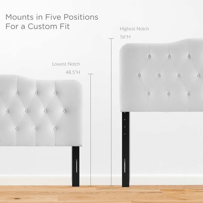 Annabel Diamond Tufted Performance Velvet Queen Headboard by Modway