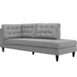 Empress Upholstered Fabric Right Facing Bumper by Modway