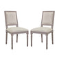 Court Upholstered Fabric Dining Side Chair Set of 2 by Modway