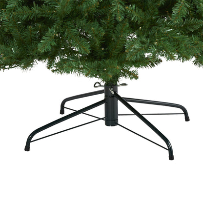 9' Slim Green Mountain Pine Artificial Christmas Tree with 600 Clear LED Lights