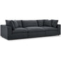 Commix 3 Piece Down Filled Overstuffed Sectional Sofa Set by Modway