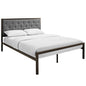 Mia Fabric Queen Bed by Modway