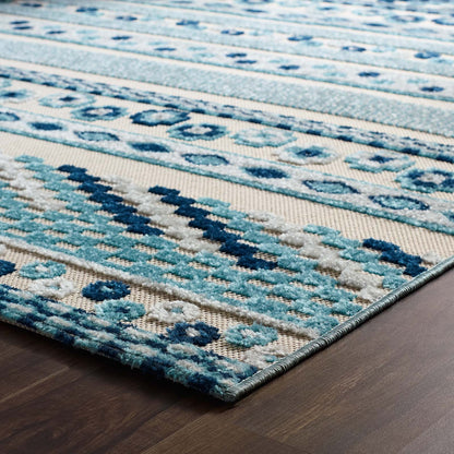 Reflect Cadhla Vintage Abstract Geometric Lattice 5x8 Indoor and Outdoor Area Rug by Modway