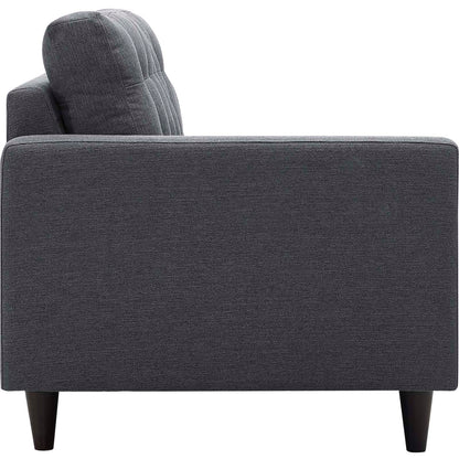 Empress Left-Facing Upholstered Fabric Loveseat by Modway