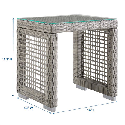 Aura Outdoor Patio Wicker Rattan Side Table by Modway