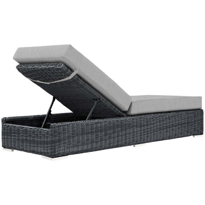 Summon Outdoor Patio Sunbrella¨ Chaise Lounge by Modway