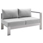 Shore Sunbrella¨ Fabric Aluminum Outdoor Patio Right-Arm Loveseat by Modway