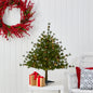 3' Colorado Mountain Pine Artificial Christmas Tree w/ 50 Clear Lights