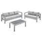Shore 3 Piece Sunbrella¨ Fabric Outdoor Patio Aluminum Set by Modway