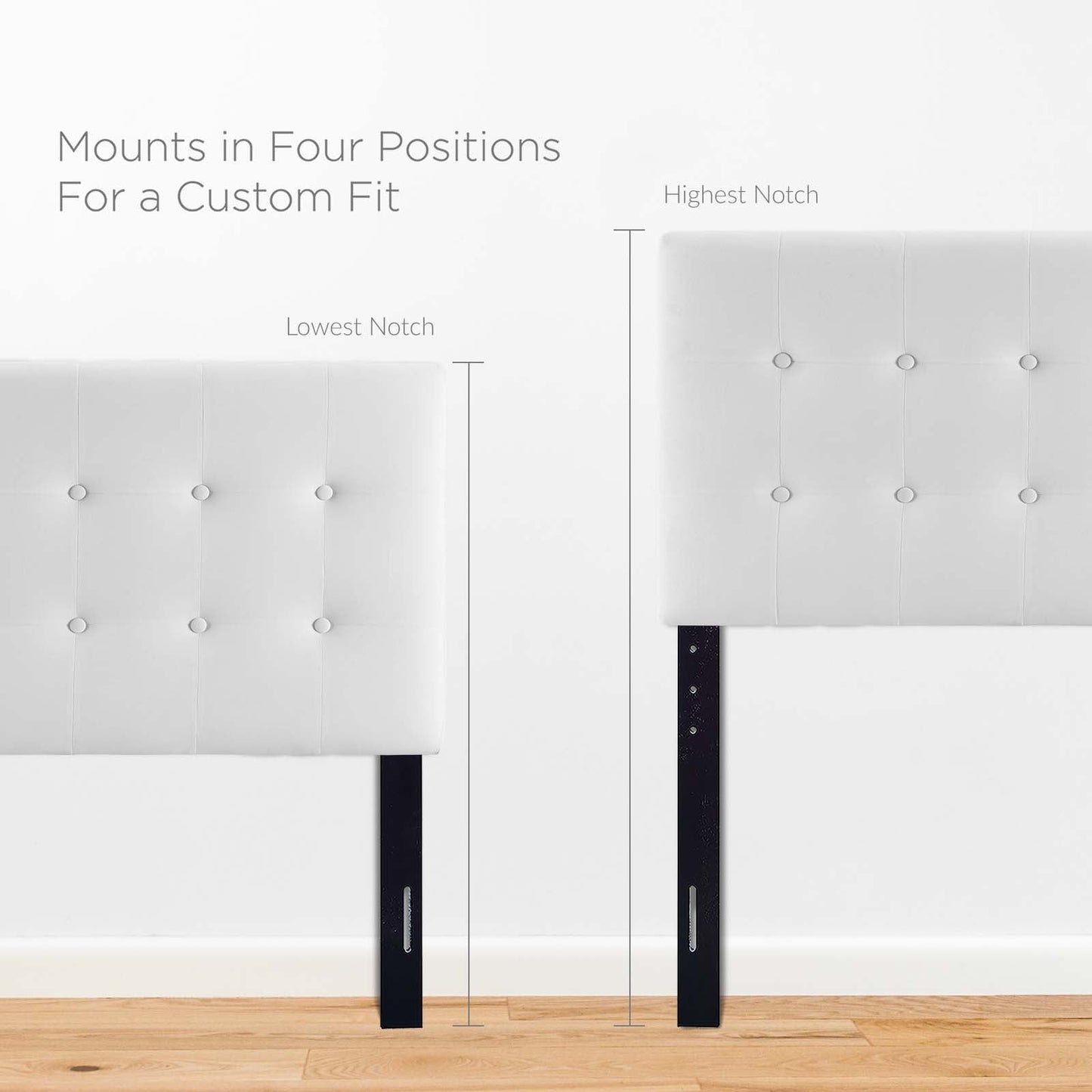 Emily Biscuit Tufted Performance Velvet Twin Headboard by Modway