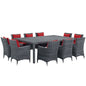 Summon 11 Piece Outdoor Patio Sunbrella¨ Dining Set by Modway