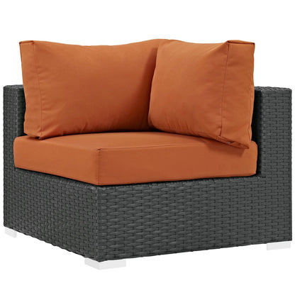 Sojourn 10 Piece Outdoor Patio Sunbrella¨ Sectional Set by Modway