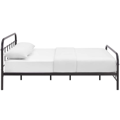 Maisie Stainless Steel Queen Bed Frame by Modway