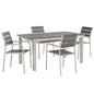 Shore 5 Piece Outdoor Patio Aluminum Dining Set by Modway