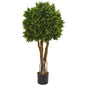 46"  Boxwood Artificial Topiary Tree UV Resistant (Indoor/Outdoor)
