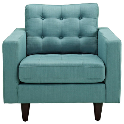 Empress Upholstered Fabric Armchair Set of 2 by Modway