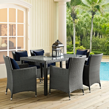 Sojourn 7 Piece Outdoor Patio Sunbrella¨ Dining Set by Modway