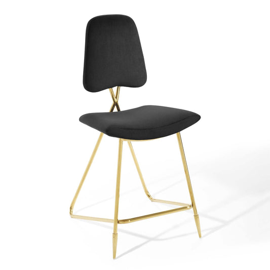 Ponder Performance Velvet Counter Stool by Modway