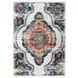 Entourage Malia Distressed Vintage Floral Vintage Medallion 5x8 Area Rug by Modway