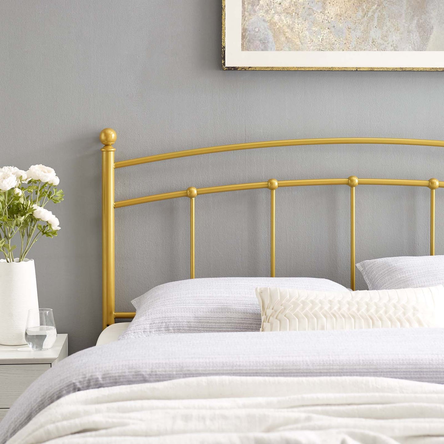 Abigail Metal King Headboard by Modway