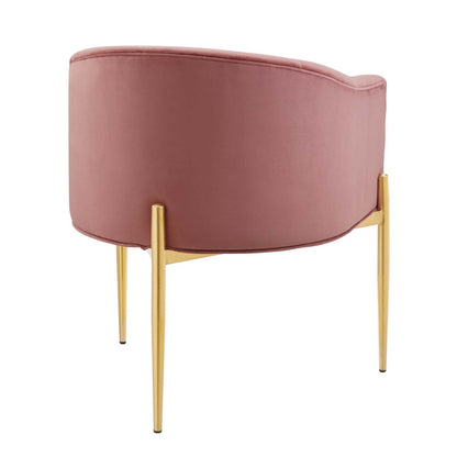 Savour Tufted Performance Velvet Accent Chairs Set of 2 by Modway
