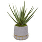 20"  Aloe Artificial Plant in Stoneware Planter