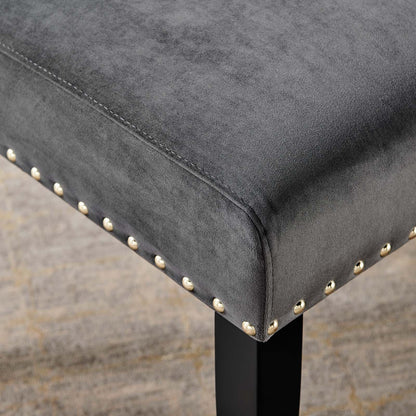 Parcel Performance Velvet Dining Side Chairs Set of 2 by Modway
