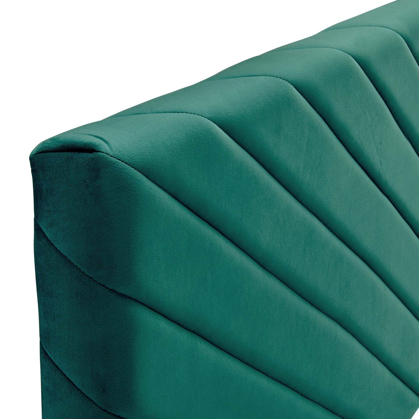 Alyson Angular Channel Tufted Performance Velvet Twin Headboard by Modway