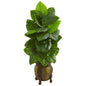 4.5"  Taro Artificial Plant in Decorative Planter